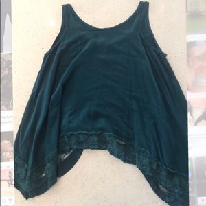 Free people lace trim tank